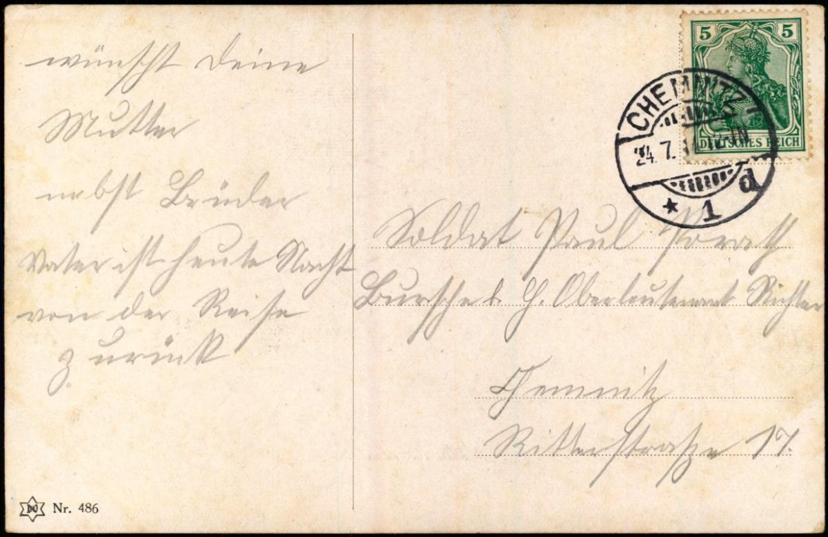 Glückwunsch Geburtstag Birthday Junge auf Kutsche voller Blumen 1914 Nr