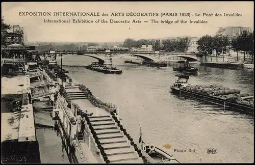 Paris EXPOSITION INTERNATIONALE des ARTS DÉCORATIFS Le Pont des Invalides 1925