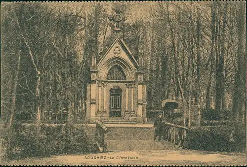 CPA Souchez SOUCHEZ Le Cimetière (Friedhof) 1915