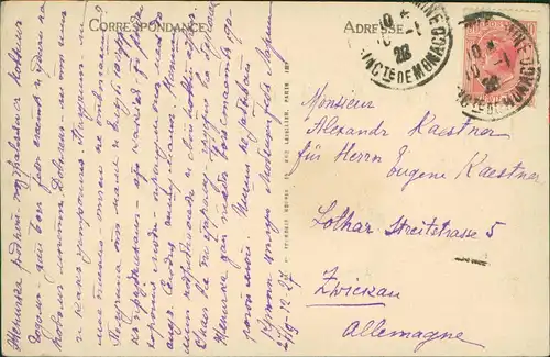 Postcard Monte-Carlo Le Casino et les Terrasses 1926