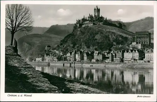 Ansichtskarte Cochem Kochem Panorama-Ansicht Partie a.d. Mosel 1954