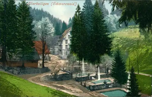 Ansichtskarte Allerheiligen Ortsansicht, Ort im Schwarzwald 1910