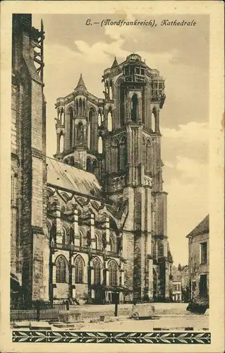Ansichtskarte  L. (Nordfrankreich) Kathedrale Feldpostkarte 1. Weltkrieg 1918