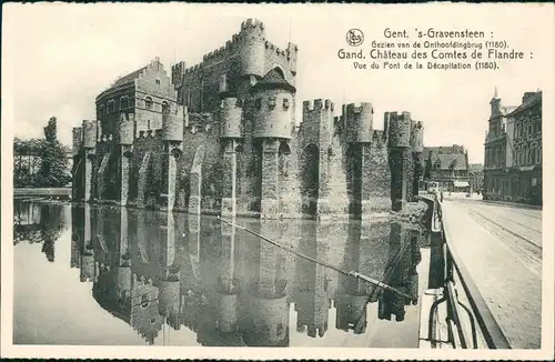 Gent Ghent (Gand) Château des Comtes de Flandre (Schloss Gebäude) 1920