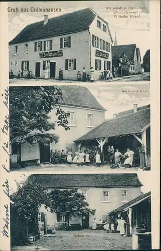 Gräfenhausen-Weiterstadt 3 Bild: Wirtschaft & Metzgerei Zum Ochsen 1931