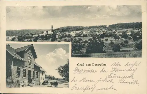 Daxweiler LK Bad Kreuznach b. Stromberg: 2 Bild Totale, Restauration 1929