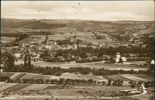 Ansichtskarte Sobernheim Blick auf die Stadt - Fotokarte 1930