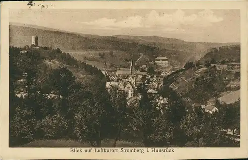 Ansichtskarte Stromberg (Hunsrück) Blick auf die Stadt 1929