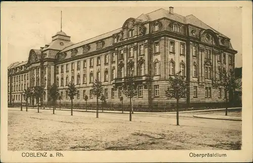 Ansichtskarte Koblenz Oberpräsidium 1928
