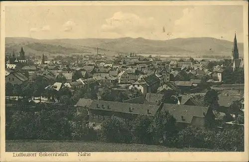 Ansichtskarte Sobernheim Blick über die Stadt 1928