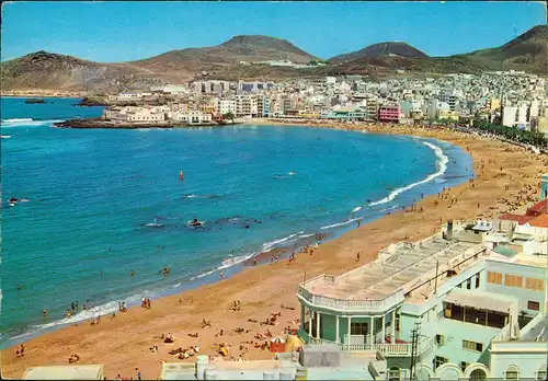 Las Palmas de Gran Canaria Playa de las Canteras (Otoño) Canteras Beach 1970