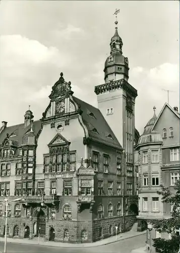 Ansichtskarte Werdau Ortsansicht zur DDR-Zeit 1974