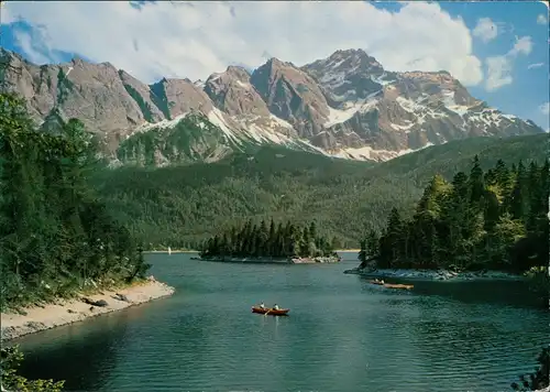 Ansichtskarte Garmisch-Partenkirchen Eibsee mit Zugspitze 1962