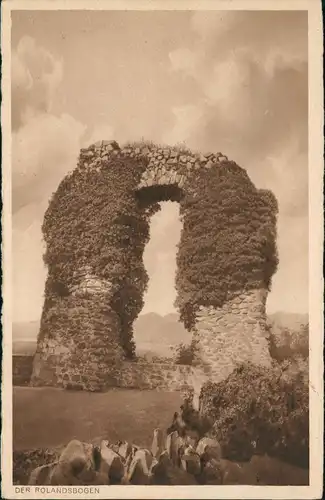 Ansichtskarte Rolandswerth-Remagen ROLANDSBOGEN Burg Rolandseck 1930
