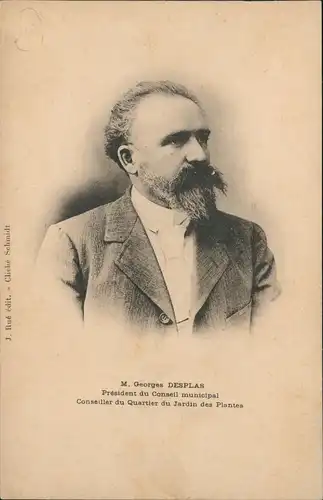 M. Georges DESPLAS Président du Conseil municipal Conseiller du Quartier 1910