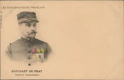 Militär-Persönlichkeit ADJUDANT DE PRAT (MISSION MARCHAND) 1900