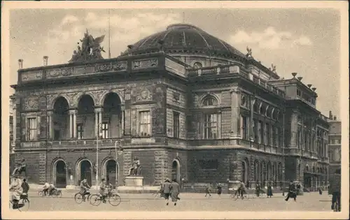 Postcard Kopenhagen København Theater The Royal Theatre 1954