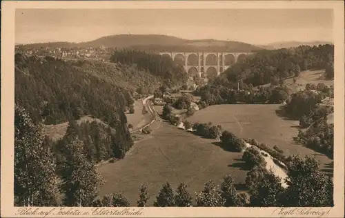 Jocketa-Pöhl Elstertalbrücke Jocketa Vogtländische Schweiz 1927