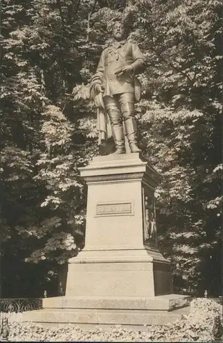 Heidelberg Scheffeldenkmal auf der Terrasse des Heidelberger Schloss 1910