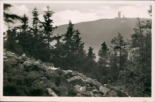 Schmitten (Hochtaunus) Blick vom Altkönig auf den Feldberg in Hessen 1949