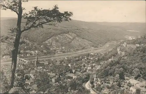 Ansichtskarte Heidelberg Panorama-Ansicht von der Sprunghöhe gesehen. 1906