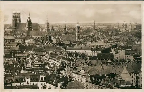 Ansichtskarte München Panorama-Ansicht Stadt-Panorama 1935