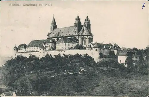Ansichtskarte Comburg Schloss Comburg (Region Hall) 1908