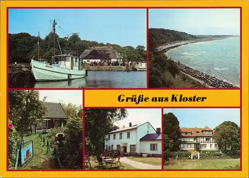 Kloster-Hiddensee  Kapitänshaus,  Enddorn, HO-Gaststätte Dornbusch 1988/1989