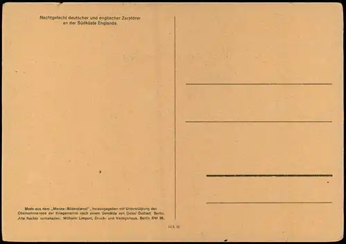 Nachtgefecht deutscher und englischer Zerstörer an der Südküste Englands 1940