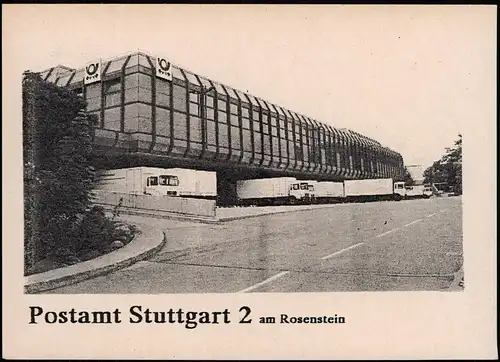 Stuttgart Sonder-Postkarte Postamt Stuttgart 2 Tag der offenen Tür 1990