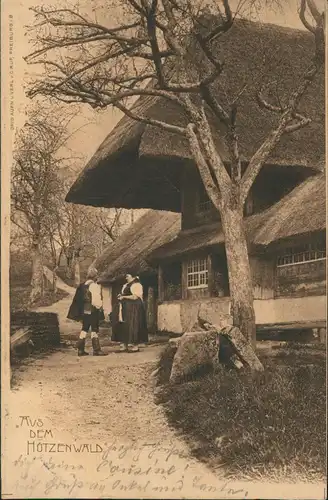 .Baden-Württemberg Schwarzwald (Mittelgebirge) Gruss aus dem Hötzenwald 1902