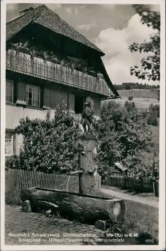 .Baden-Württemberg Neustadt i. Schwarzwald Uhrhändlerbrunnen 1939