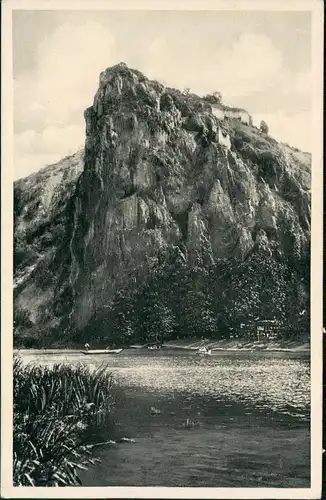 Bad Münster am Stein-Ebernburg Rheingrafenstein und Huttental, Fluss Nahe 1951