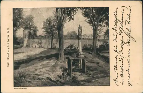 Ansichtskarte  Stift Neuburg bei Heidelberg Feldpostkarte 1. WK 1916  Feldpost
