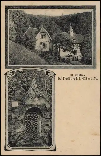 St. Ottilien-Freiburg im Breisgau 2-Bild-Karte Ortsansichten St. Ottilien 1911