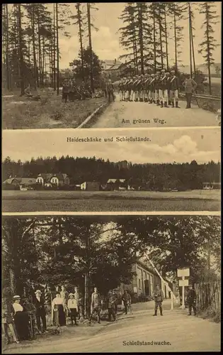 Chemnitz Am grünen Weg. Haideschänke und Schießstände. Schießstandwache 1916