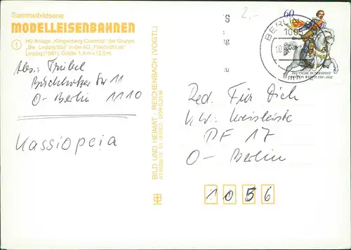 Modelleisenbahn: H0-Anlage Klingenberg-Colmnitz -BW Lepzig Süd 1981/1991