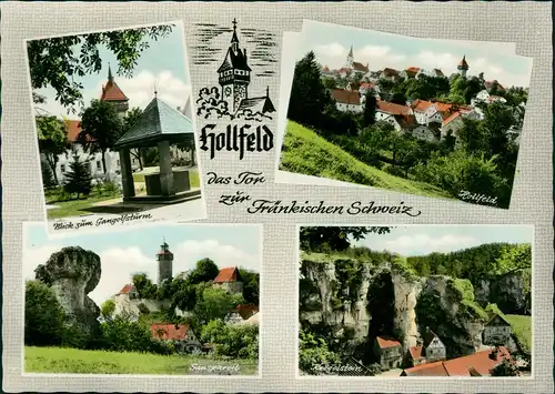 Ansichtskarte Hollfeld 4 Bild. Stadtansichten, Color-Fotokarte 1972