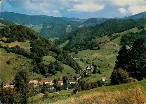 Münstertal/Schwarzwald Panorama Blick auf OBERMÜNSTERTAL südl. Schwarzwald 1972