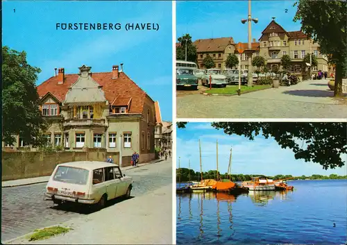 Fürstenberg Havel 1. Ernst-Thälmann-Straße 2. Markt 3. Schwedt-See 1976