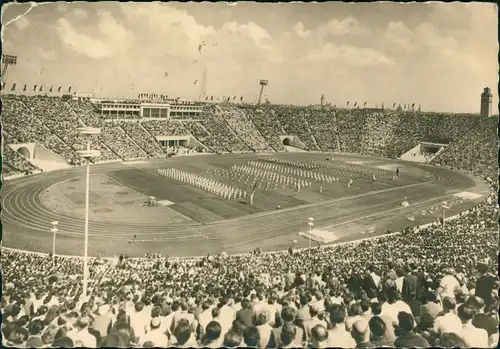 Zentrum-Nordwest-Leipzig Stadion der Hunderttausend zur DDR-Zeit 1958