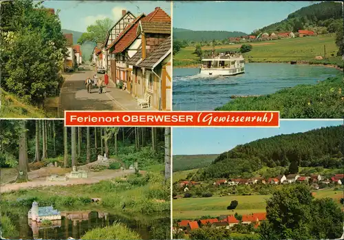 Oedelsheim-Oberweser Mehrbildkarte vom Ferienort OBERWESER (Gewissenruh) 1978