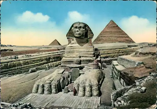 Kairo القاهرة Pyramiden, Great Sphinx of Giza, Pyramids 1960