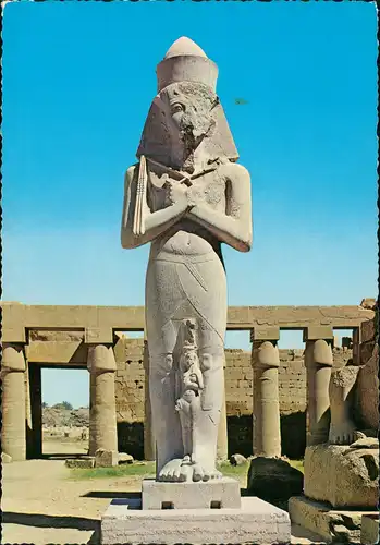Postcard Luxor Karnak Tempel Region Luxor 1988
