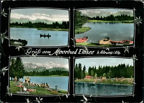 Garmisch-Partenkirchen Gruß vom Moorbad Eibsee b. Aitrang Allgäu 1963