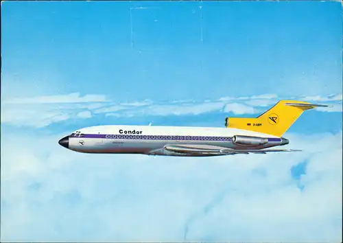 Ansichtskarte  Flugzeug Airplane Avion Condor Europa Jet Boeing 727-30 1972