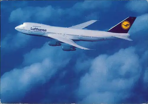 Ansichtskarte  Flugzeug Airplane Avion Lufthansa Boeing 747-200 1995