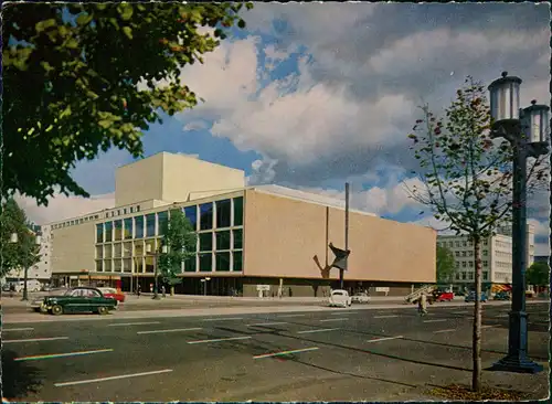 Charlottenburg-Berlin Deutsche Oper (Strassen Ansicht), Autos u.a. VW Käfer 1965