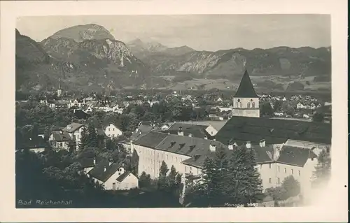 Ansichtskarte Bad Reichenhall Panorama-Ansicht, Blick zu den Alpen 1930