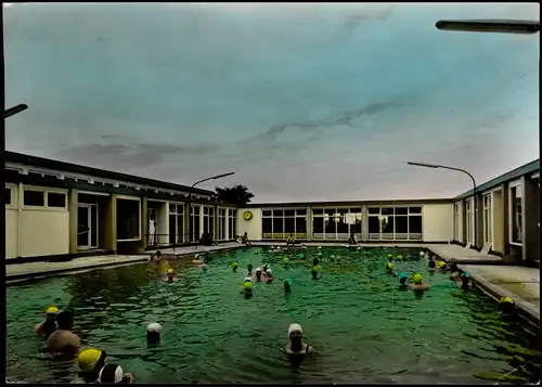 Ansichtskarte Bad Bellingen Schwimmbad, Fotokarte 1964  gel. Bahnpoststempel